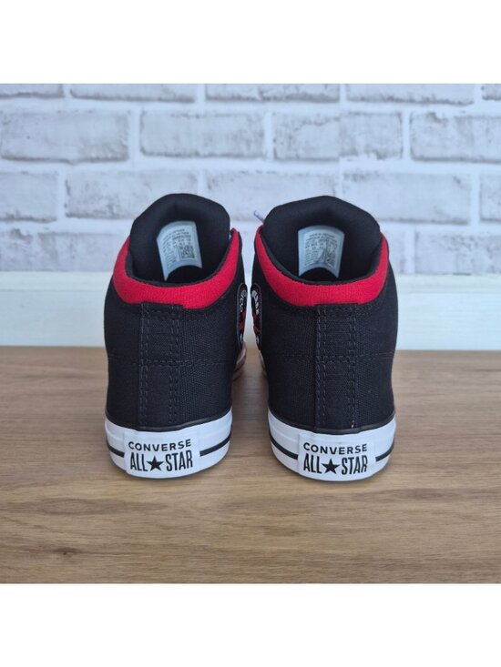 ⭐Converse Chuck Taylor Hi Street Mid Sz 9 Men\'s Shoes Sneakers Black Red 169110F main image 9